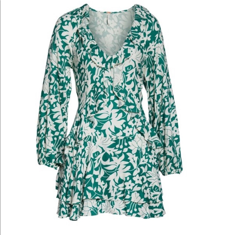 Free People Ruffle Minidress NWOT - Picture 4 of 6